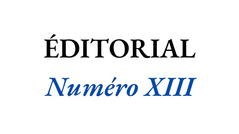 Éditorial XIII – Élever pour unir